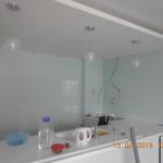 матовые стеновые панели из стекла на кухне - работа нашей студии стекла в Самаре